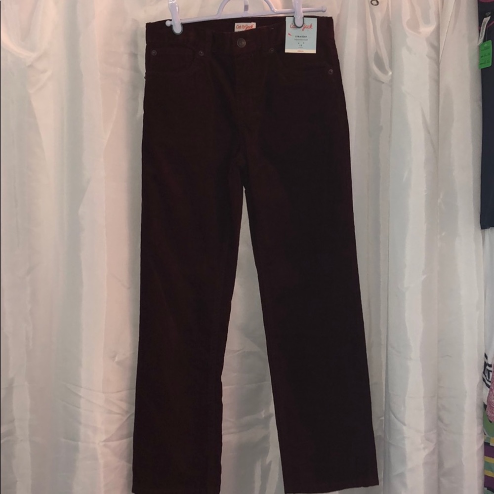 NWT kids Corduroy straight stretch pant